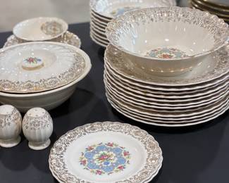 Limoges 22k gold china made in the USA