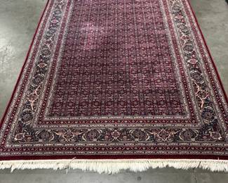 Hand knotted area rug