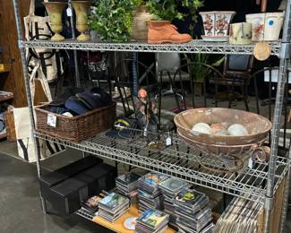 Vinyl records, CD's, DVD's, vases, baseball caps, accessories