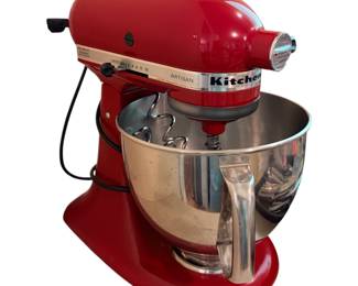 Red KitchenAid mixer