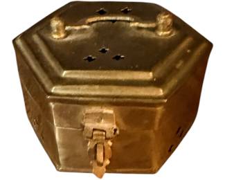 Vintage brass cricket box