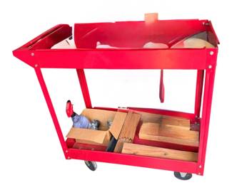 Several red carts