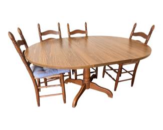 Oval dining table