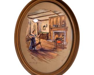 The wool spinner by Paul Porter