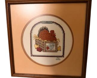 Needlepoint hen
