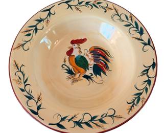 Vintage Metlox PoppyTrail rooster Serving Bowl