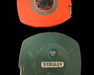 VINTAGE Stanley & Lufkin Tape Measure 100' Ft Foot