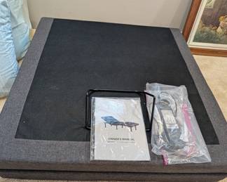 Twin XL Adjustable Bed with remote, like new