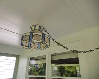 Tiffany-inspired light fixture