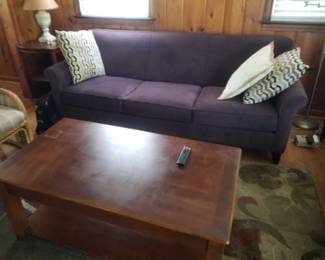 Couch; coffee table