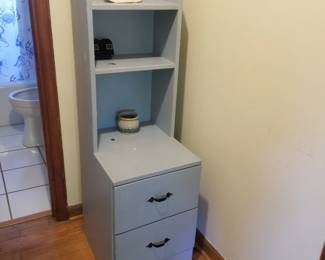 2-drawer cabinet with bookcase