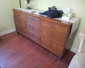 Mid-century modern bedroom suite: dresser