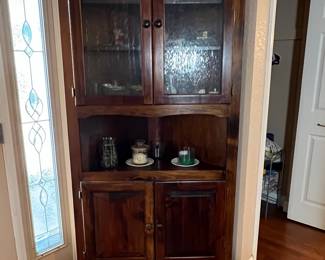 Ethan Allen Pine Corner Cabinet