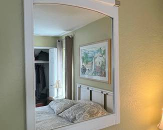 White Arch Top Dresser Mirror