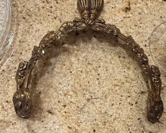 Ornate Brass Drawer Pull Handle