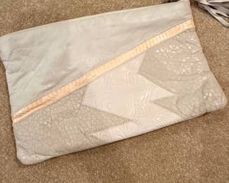Patchwork Leather Clutch Bag