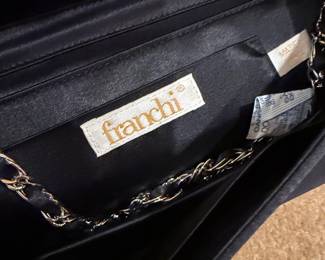 Franchi Quilted Clutch with Rhinestones second image
