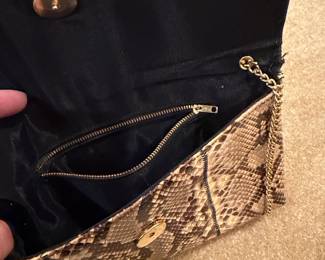 Urban Expressions Vegan Snake Print Clutch Shoulder Bag second image