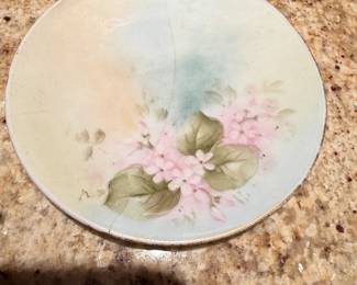 E.S.M. HandPainted Porcelain Trinket Dish