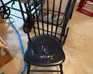 Black Bird Cage Windsor Armchair