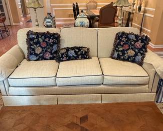 Kravet Furniture Sofa with Decorative Pillows
