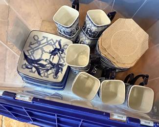 Bombay Windsor Blue and White Ceramic Tea Set third image