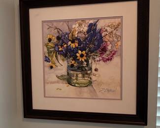 Deborah Chabrian Floral Watercolor Painting