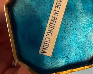 Cloisonn Hexagonal Trinket Box second image