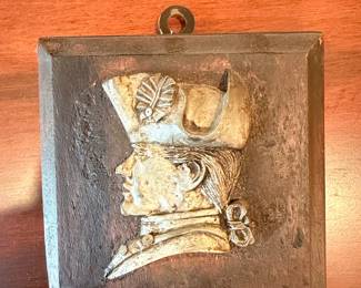 Napoleon Bonaparte Profile Relief Plaque