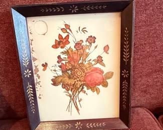 Vintage J.L. Prevost Floral Bouquet Tray