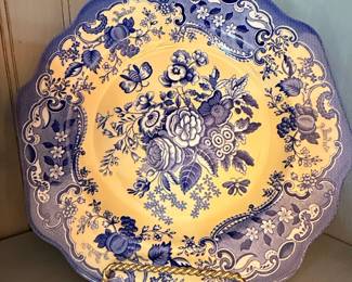 Spode Blue Room Collection Blue Rose Plate
