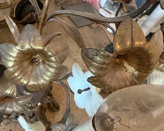 Vintage Floral Candelabra Pair second image