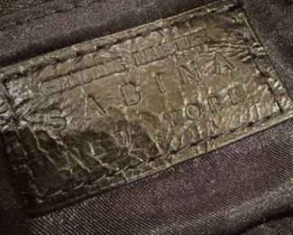 Sabina New York Genuine Leather Chain Detail Clutch second image