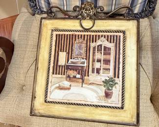 C. Winterle Olson Framed Wall Art with Bathroom Scene second image