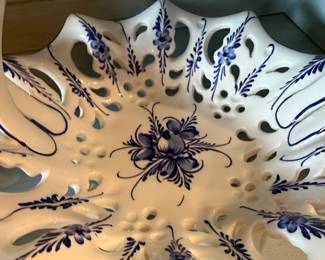 RCCL Hand Painted Ceramic Basket third image