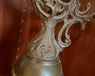 Ornate Metal Ewer or Pitcher Stand second image