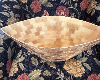 Mosaic Capiz Shell Decorative Bowl second image