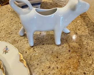 Pillivuyt White Porcelain Cow Creamer