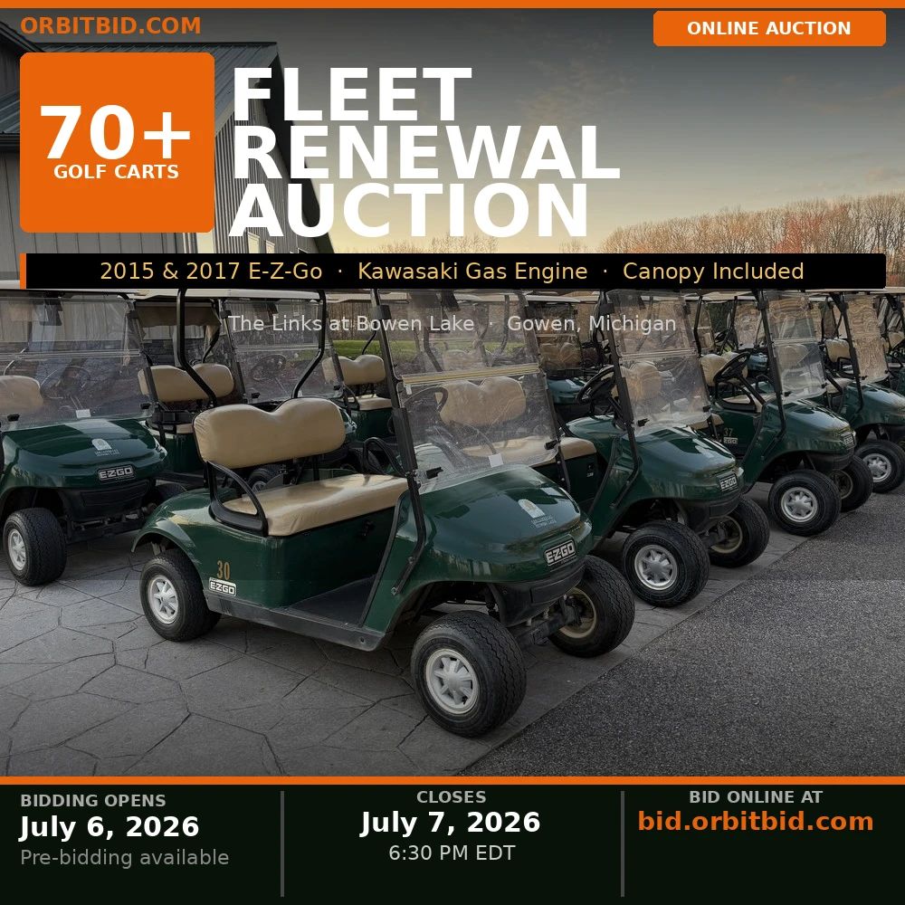 The Links at Bowen Lake - Fleet Renewal Auction of 70+ Golf Carts
