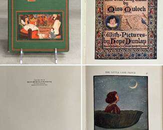 The Little Lame Prince and his Travelling Cloak by Miss Mulock, illustrations by Hope Dunlap, hardcover, copyright 1909, publisher The Rand-McNally Press