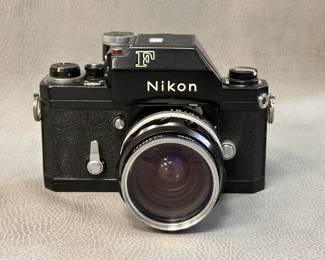 A vintage Nikon F Photomic FTN film camera in black (with original box)