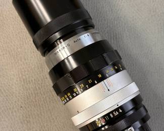 A vintage Nikon Nippon Kogaku NIKKOR-Q Auto 200mm f/4 telephoto lens