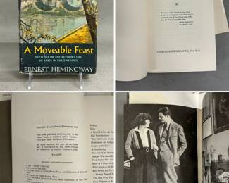 A Moveable Feast by Ernest Hemingway, hardcover with dust jacket, published 1964 by Charles Scribner's Sons, New York