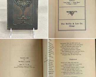 The Path to Home by Edgar A. Guest, hardcover, published in 1919 by The Reilly & Lee Co., Chicago. Beautifully elaborate binding: the cover features a distinctive Art Nouveau style, characterized by embossed naturalistic designs of leaves and seed pods.