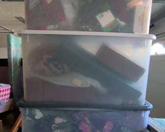 Sterilite Storage Totes with Seasonal Decorations