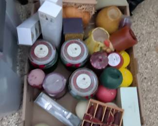 Assorted Scented Candles and Holders, including PartyLite