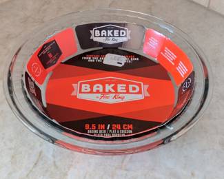 Fire-King "Baked" Glass Pie Dish