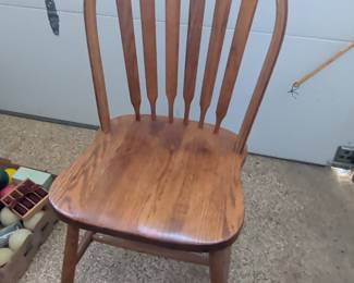 Wooden Spindle Back Dining Chair