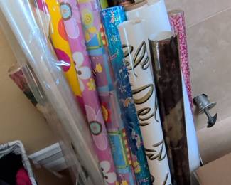 Assorted Rolls of Wrapping Paper