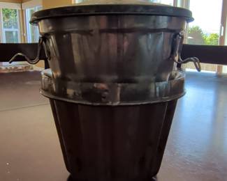 Vintage Copper Steamer Pot with Tin Pudding Mold Insert